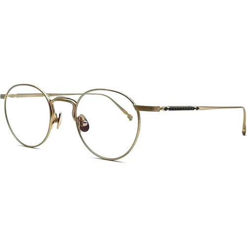 Glasses, unisex, , Size: 47 MM Brushed Gold Eyewear Frames - Matsuda - Modalova