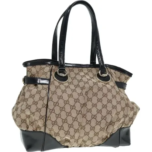 Pre-owned Tote Bags, female, , Size: ONE SIZE Pre-owned Canvas handbags - Gucci Vintage - Modalova