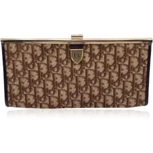 Pre-owned Clutches, female, , Size: ONE SIZE Pre-owned Canvas clutches - Dior Vintage - Modalova