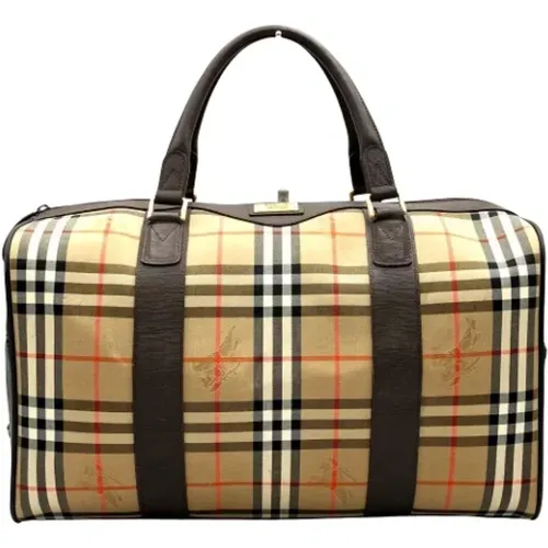 Pre-owned Weekend Bags, unisex, , Size: ONE SIZE Pre-owned Canvas travel-bags - Burberry Vintage - Modalova