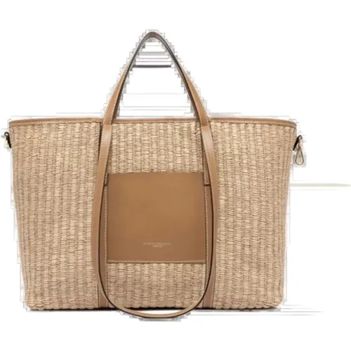 Rafia Shopping Handbag Ss24 , female, Sizes: ONE SIZE - Gianni Chiarini - Modalova