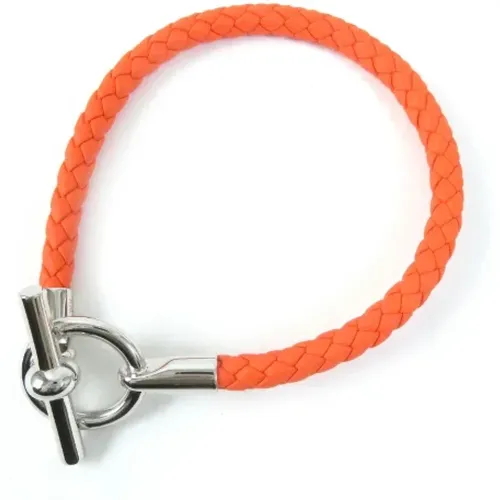 Pre-owned Jewellery, female, , Size: ONE SIZE Pre-owned Leather bracelets - Hermès Vintage - Modalova