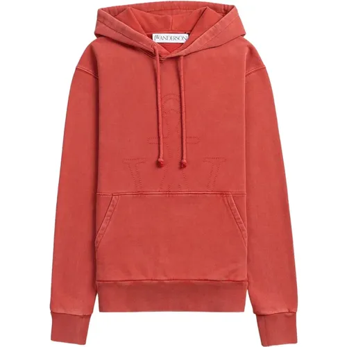 Hoodies, male, , Size: S Vibrant Hooded Sweatshirt - JW Anderson - Modalova