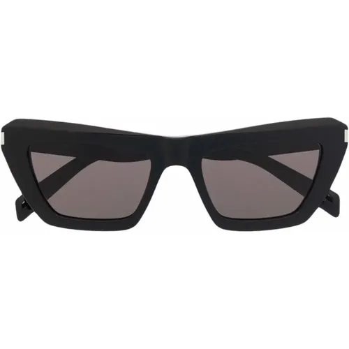 Sunglasses, Sleek Acetate Frame, Classic Shape , female, Sizes: 52 MM - Saint Laurent - Modalova