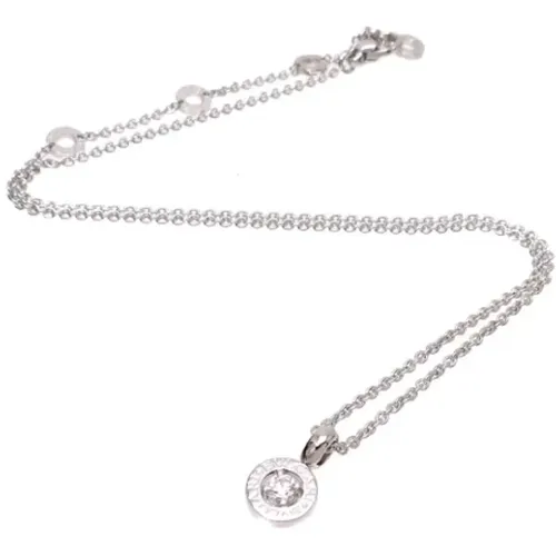 Pre-owned Jewellery, female, , Size: ONE SIZE Pre-owned White Gold necklaces - Bvlgari Vintage - Modalova