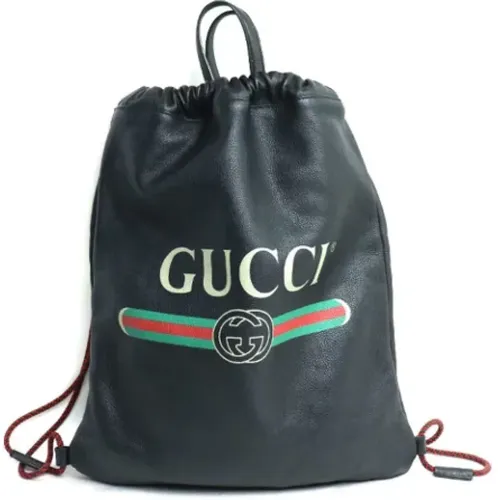 Pre-owned Backpacks, female, , Size: ONE SIZE Pre-owned Leather shoulder-bags - Gucci Vintage - Modalova