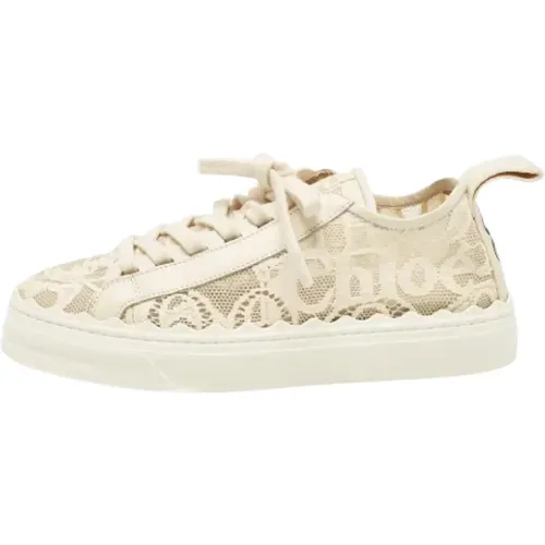 Pre-owned Sneakers, female, , Size: 8 US Pre-owned Lace sneakers - Chloé Pre-owned - Modalova