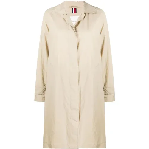 Beiger Regenmantel Trenchcoat Oberbekleidung - Tommy Hilfiger - Modalova