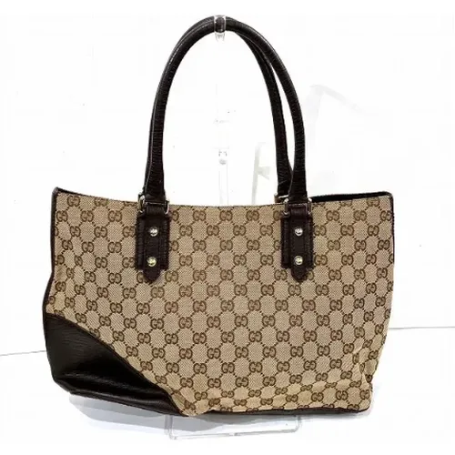 Pre-owned Tote Bags, female, , Size: ONE SIZE Pre-owned Canvas gucci-bags - Gucci Vintage - Modalova