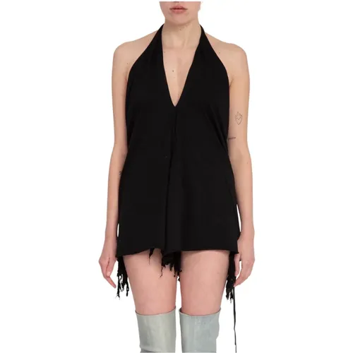 Stylisches Halter Jersey Top , Damen, Größe: L - Rick Owens - Modalova