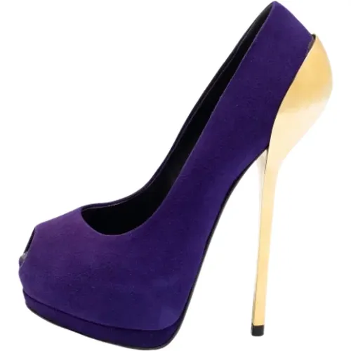 Pre-owned Suede heels , female, Sizes: 3 UK - Giuseppe Zanotti Pre-owned - Modalova