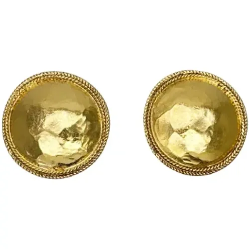 Pre-owned Jewellery, female, , Size: ONE SIZE Pre-owned Metal earrings - Chanel Vintage - Modalova