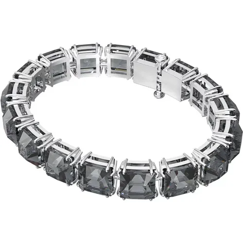 Millenia Kissenschliff Armband, Grau, Silberfarbe - Swarovski - Modalova