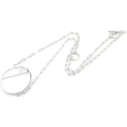 Pre-owned Jewellery, female, , Size: ONE SIZE Pre-owned Silver necklaces - Hermès Vintage - Modalova