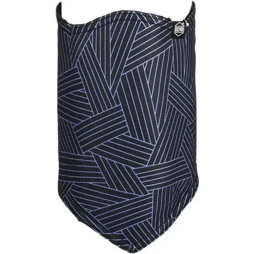 Scarves, male, , Size: ONE SIZE Men's Neck Warmer in Black/Grey - Dolly Noire - Modalova