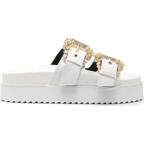 Sliders, female, , Size: 8 US Arizona Slippers Women Adult - Versace Jeans Couture - Modalova