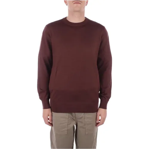 Brauner Logo Pullover Regular Fit , Herren, Größe: M - Saint Barth - Modalova