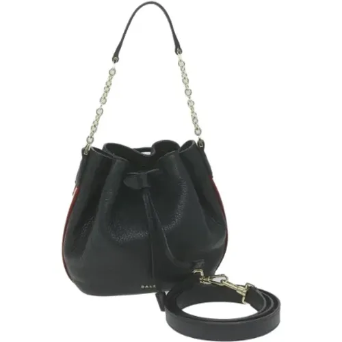 Pre-owned Bucket Bags, female, , Size: ONE SIZE Pre-owned Leather shoulder-bags - Bally Pre-owned - Modalova