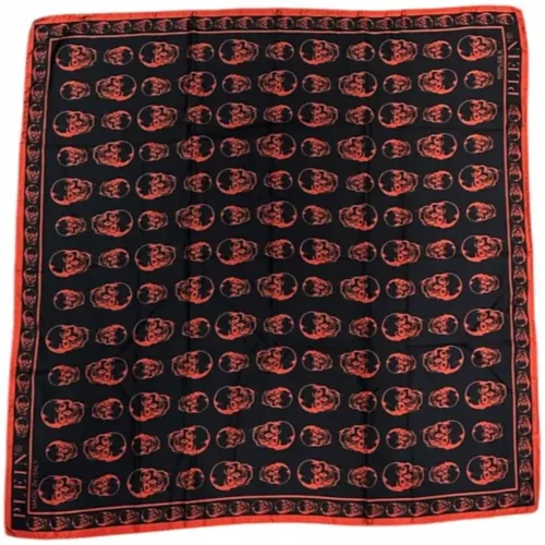 Winter Scarves, unisex, , Size: ONE SIZE scarf with red details - Philipp Plein - Modalova