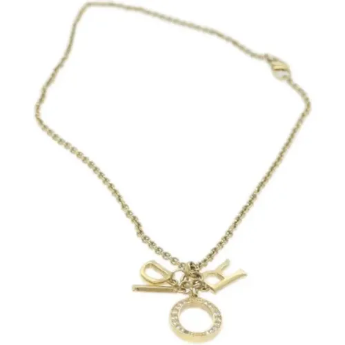 Pre-owned Jewellery, female, , Size: ONE SIZE Pre-owned Metal necklaces - Dior Vintage - Modalova