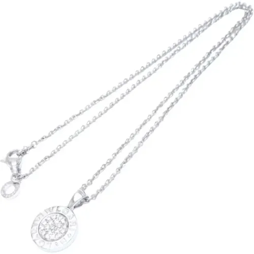 Pre-owned Jewellery, female, , Size: ONE SIZE Pre-owned White Gold necklaces - Bvlgari Vintage - Modalova