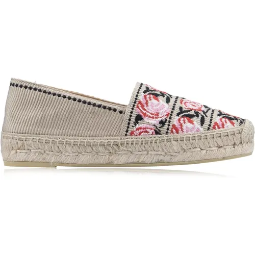 Espadrilles, female, , Size: 8 US Floral Slip-On Espadrilles - Prada - Modalova