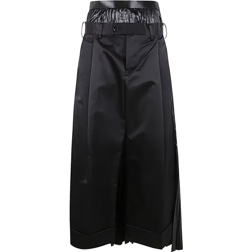 Satin Midi Skirt , female, Sizes: M, S - Junya Watanabe - Modalova