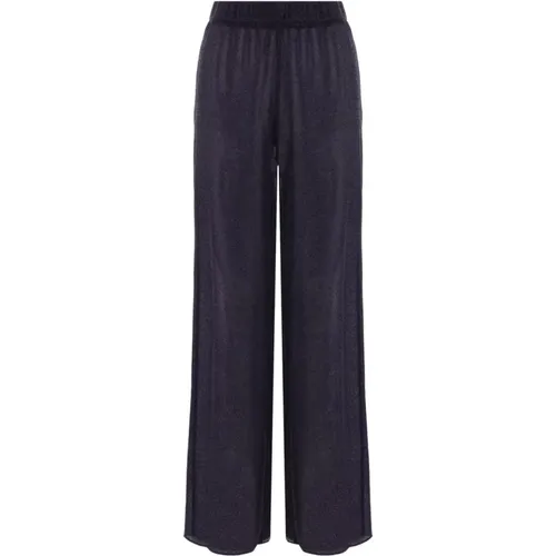 Night Wide Leg Trousers , female, Sizes: L, M, S - Oseree - Modalova