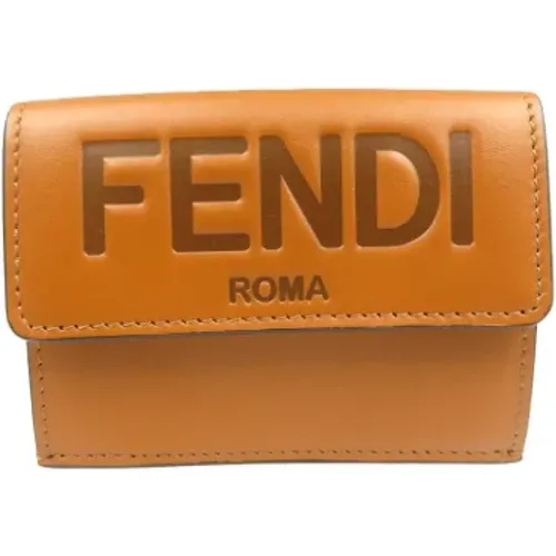 Pre-owned Wallets, female, , Size: ONE SIZE Pre-owned Leather wallets - Fendi Vintage - Modalova