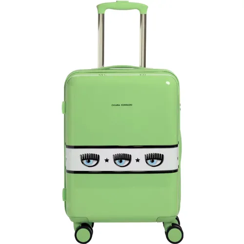 Logo Pattern Suitcase , female, Sizes: ONE SIZE - Chiara Ferragni Collection - Modalova