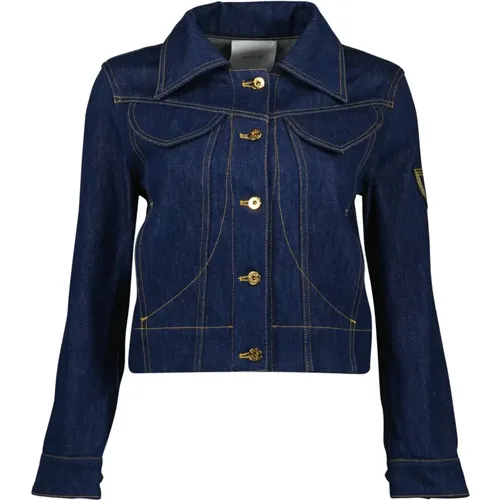 Denim Jackets, female, , Size: S Embroidered Denim Jacket - Patou - Modalova
