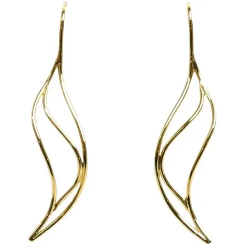 Pre-owned Jewellery, female, , Size: ONE SIZE Pre-owned Gold earrings - Tiffany & Co. Pre-owned - Modalova