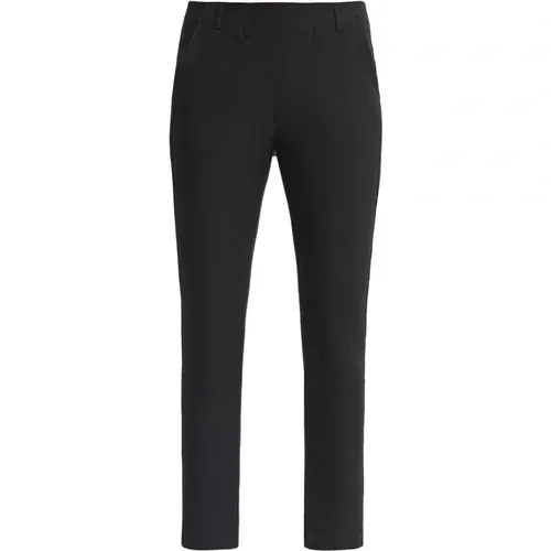 Slim Crop Trousers EcoVero , female, Sizes: 2XL, XL, 3XL, 4XL, L - LauRie - Modalova
