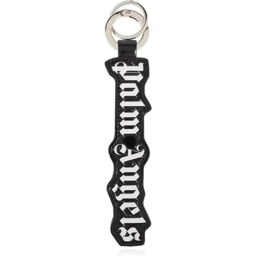 Keyrings, male, , Size: ONE SIZE Keychain with logo - Palm Angels - Modalova