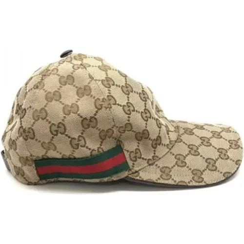 Pre-owned Canvas hats , female, Sizes: ONE SIZE - Gucci Vintage - Modalova