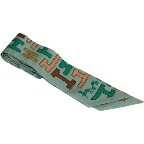 Pre-owned Scarves, female, , Size: ONE SIZE Pre-owned Silk scarves - Hermès Vintage - Modalova