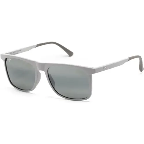 Makamae 619-14 Matte Grey Sunglasses , unisex, Sizes: 56 MM - Maui Jim - Modalova