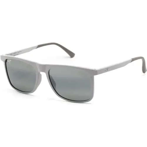 Sunglasses, unisex, , Size: 56 MM Matte Grey Sunglasses - Maui Jim - Modalova