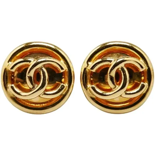 Pre-owned Jewellery, female, , Size: ONE SIZE Pre-owned Metal earrings - Chanel Vintage - Modalova