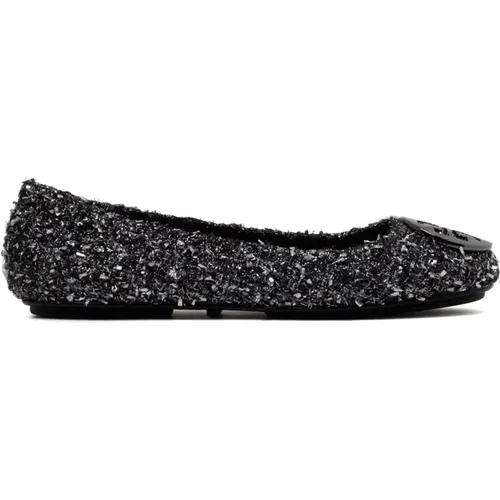 Silberne Confetti Dancer Flache Schuhe , Damen, Größe: 36 1/2 EU - TORY BURCH - Modalova