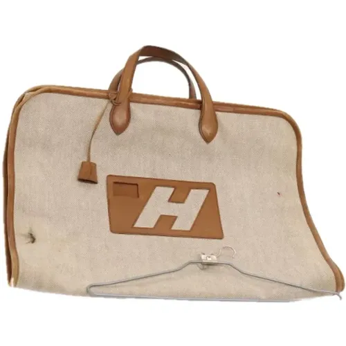 Pre-owned Weekend Bags, female, , Size: ONE SIZE Pre-owned Canvas travel-bags - Hermès Vintage - Modalova