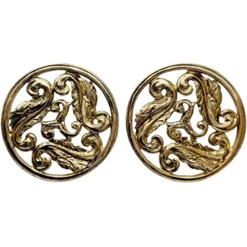 Pre-owned Jewellery, female, , Size: ONE SIZE Pre-owned Metal earrings - Yves Saint Laurent Vintage - Modalova