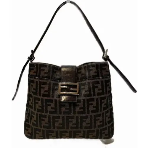 Pre-owned Shoulder Bags, female, , Size: ONE SIZE Pre-owned Canvas fendi-bags - Fendi Vintage - Modalova