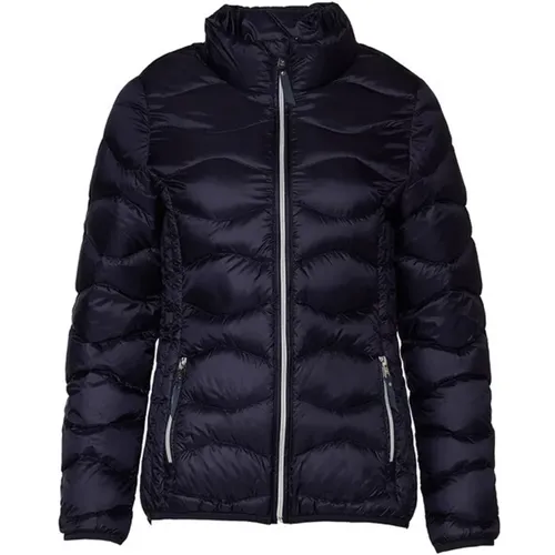 Down Jackets, female, , Size: XL Quilted Navy Jacket - Vera Style - Danwear - Modalova