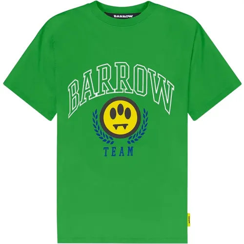 Vintage Baumwoll-Jersey T-Shirt , unisex, Größe: XS - Barrow - Modalova