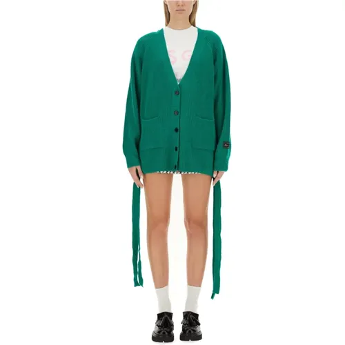 Luxuriöser V-Ausschnitt Cardigan für Frauen , Damen, Größe: M - MSGM - Modalova