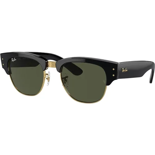 Mega Clubmaster Sunglasses Green Lens , unisex, Sizes: 53 MM - Ray-Ban - Modalova