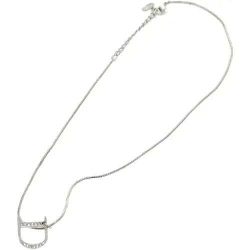 Pre-owned Jewellery, female, , Size: ONE SIZE Pre-owned Metal necklaces - Dior Vintage - Modalova