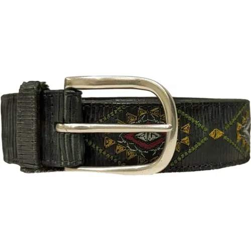 Belts, male, , Size: 100 CM Laser-Cut Leather Belt - Orciani - Modalova