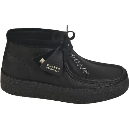 Schwarze flache Schuhe , Herren, Größe: 40 1/2 EU - Clarks - Modalova